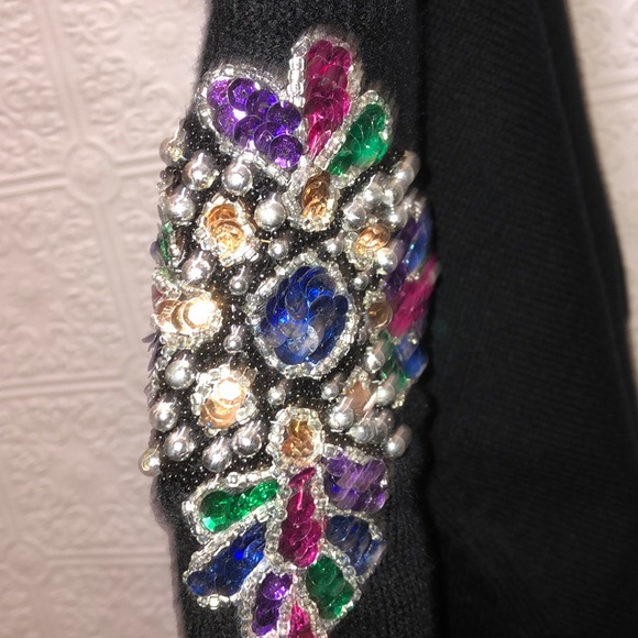 Vintage 80’s Darian Petites Sequined Sweater Dress Medium Petite - Picture 5 of 9